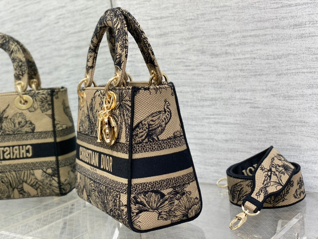Embroidered Canvas Tote Bag