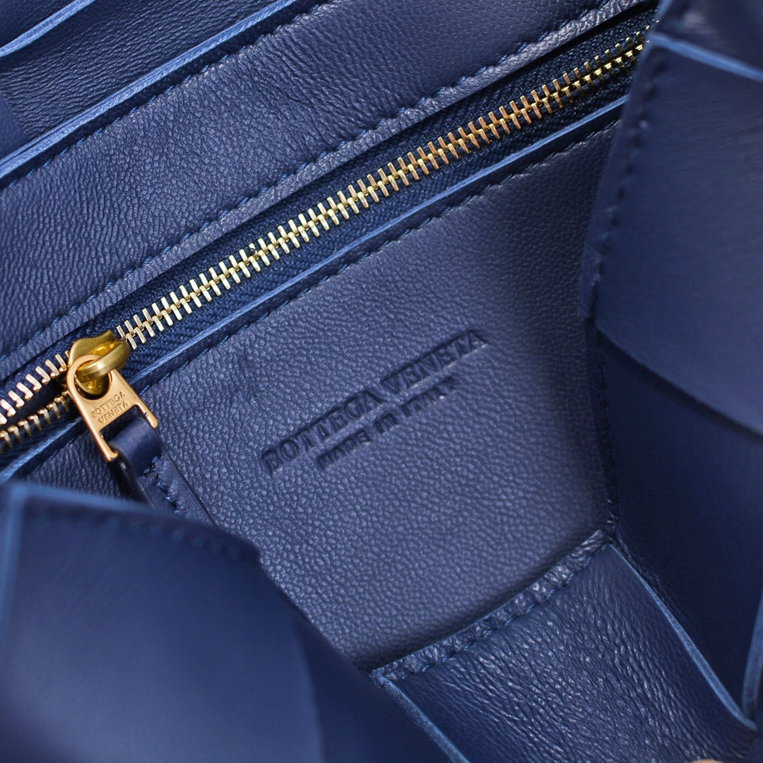 Cassette-Style Woven Shoulder Bag
