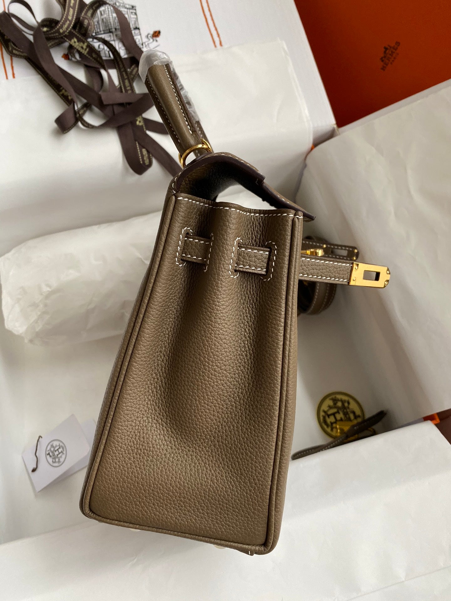 Kelly 25 Togo Leather Bag