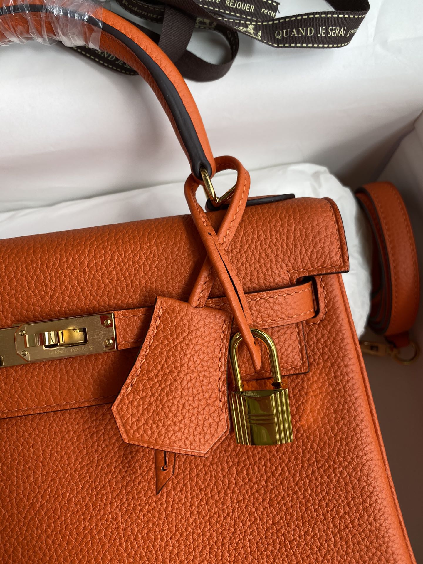 Kelly 25 Togo Leather Bag