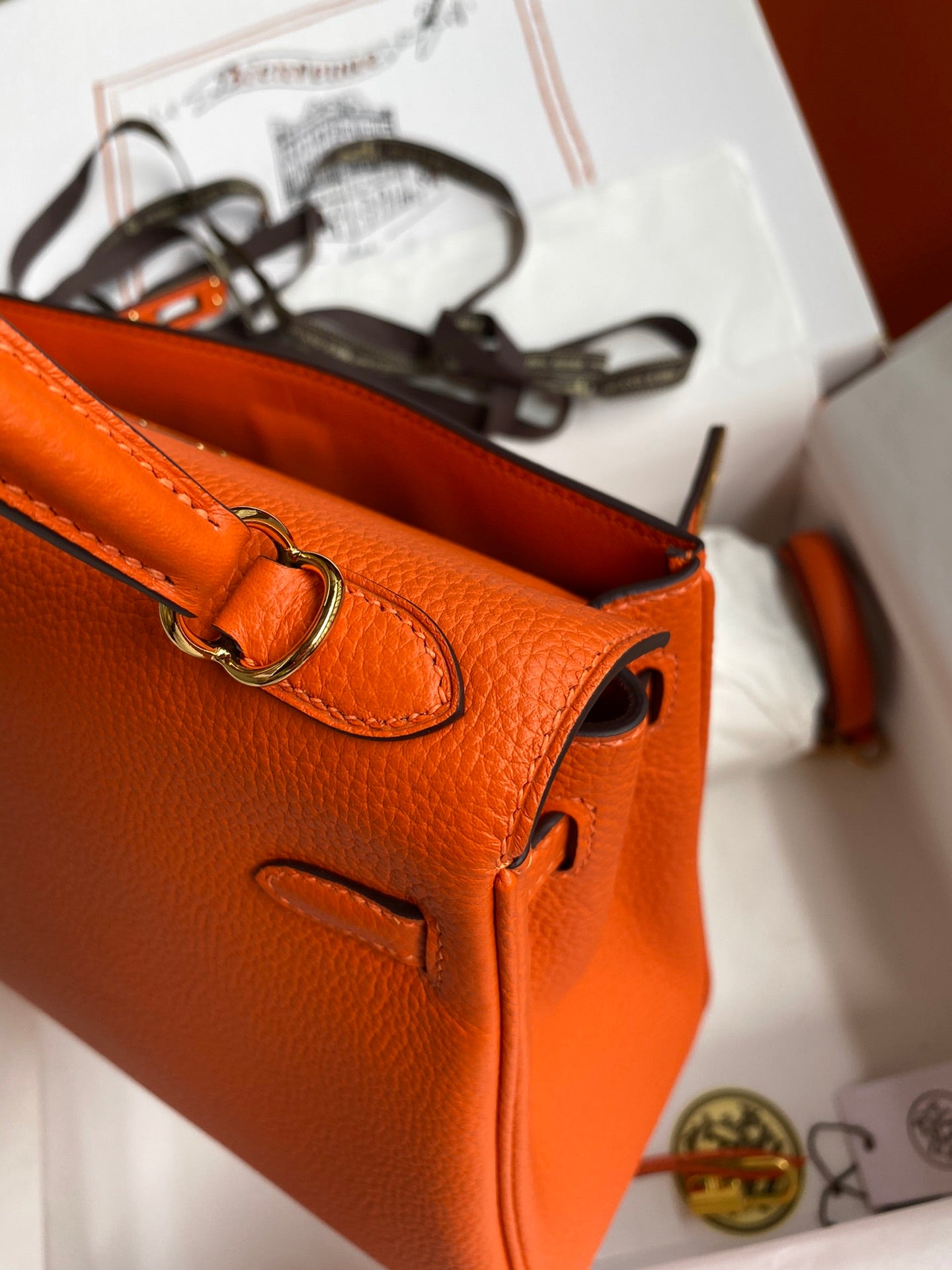 Kelly 25 Togo Leather Bag