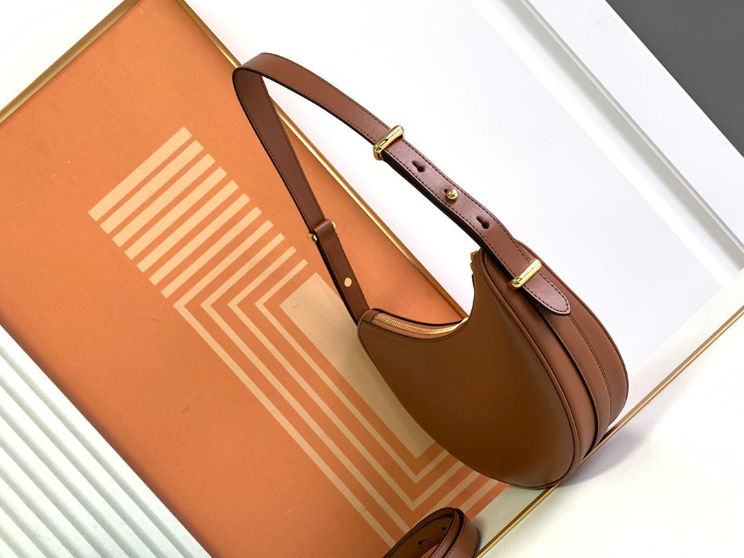 Moon-Style Dual Strap Shoulder Bag