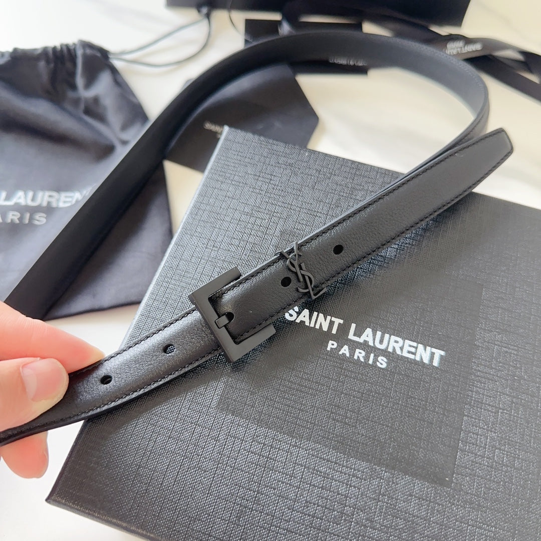 Logo Leather Waist Belt