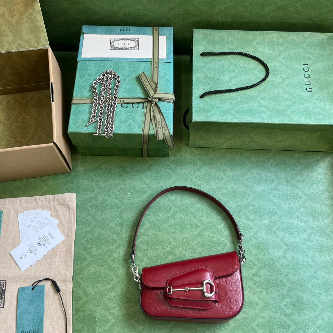 Horsebit 1955 Leather Mini Chain Shoulder Bag