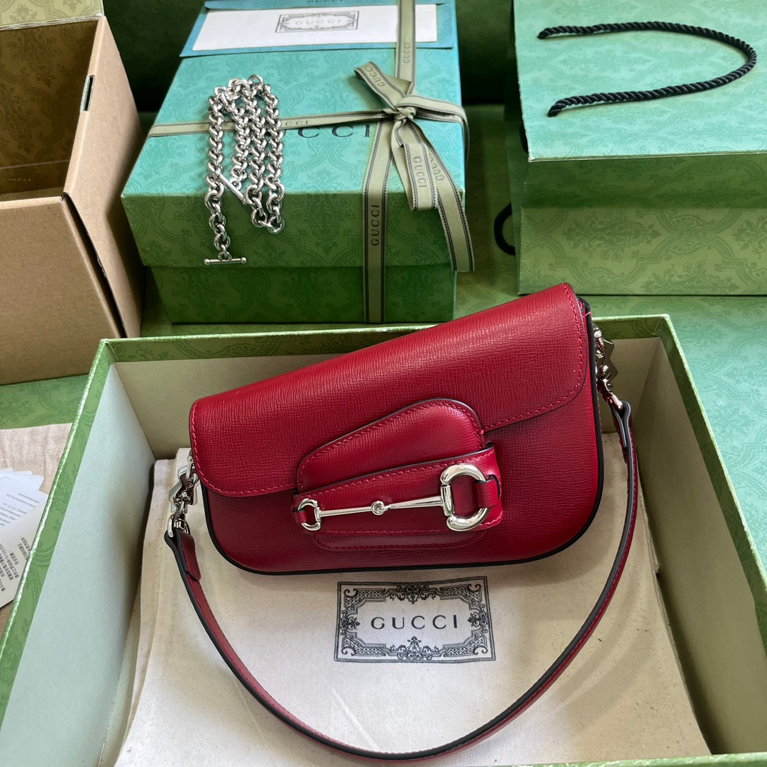 Horsebit 1955 Leather Mini Chain Shoulder Bag