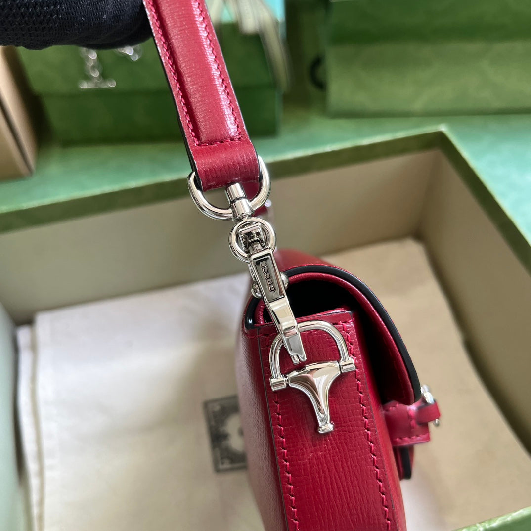 Horsebit 1955 Leather Mini Chain Shoulder Bag