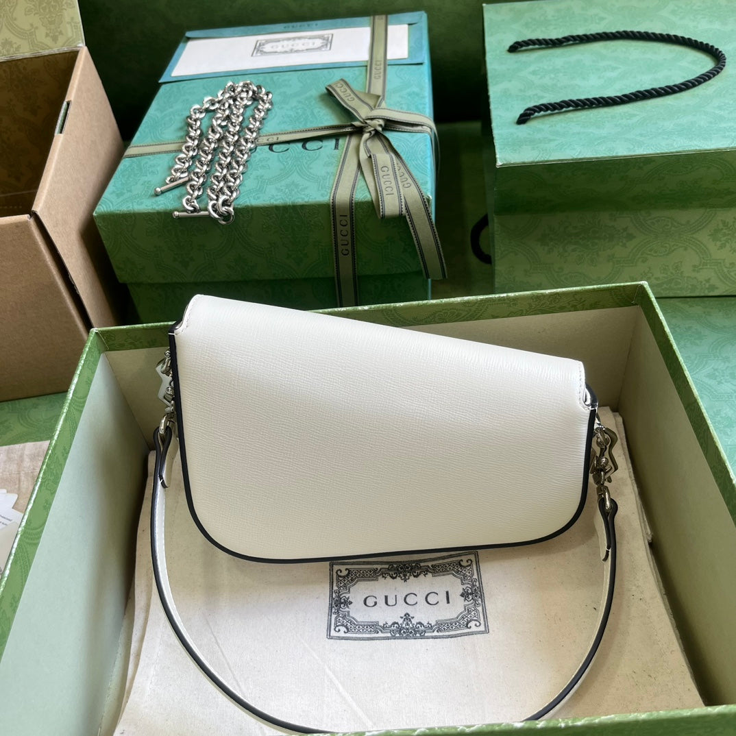 Horsebit 1955 Leather Mini Chain Shoulder Bag