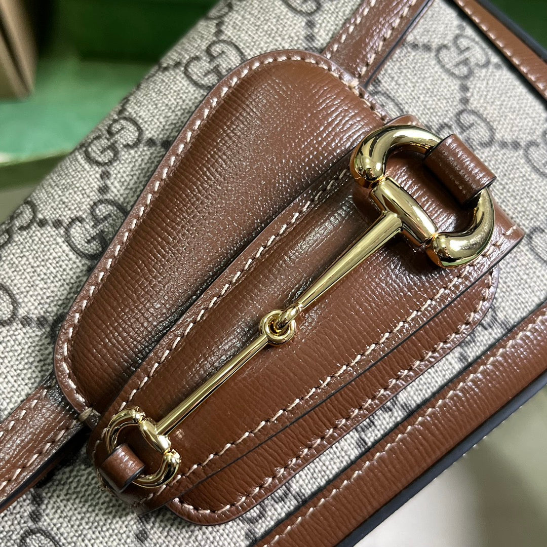 Horsebit 1955 Leather Mini Chain Shoulder Bag