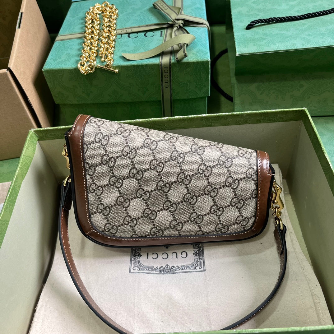 Horsebit 1955 Leather Mini Chain Shoulder Bag
