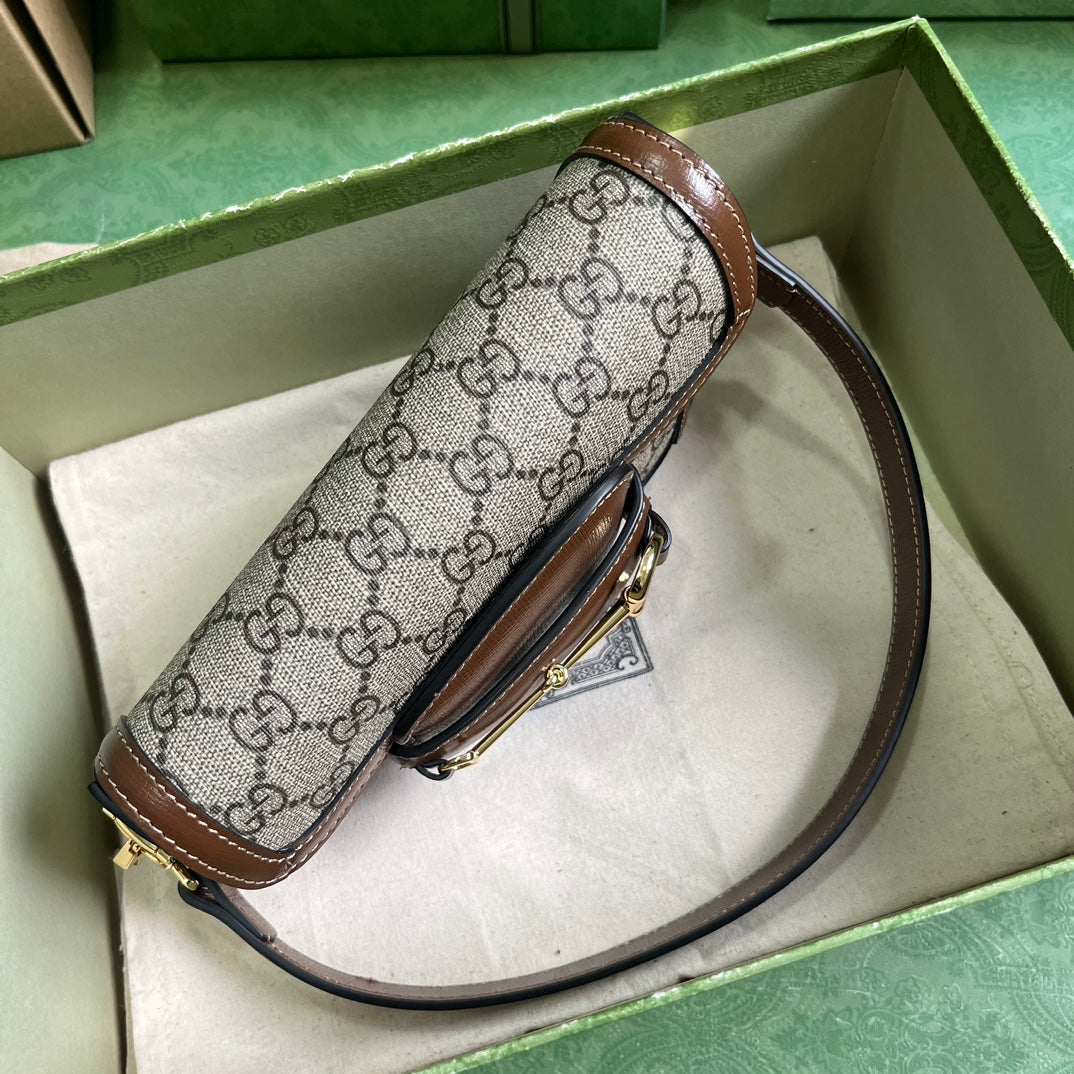 Horsebit 1955 Leather Mini Chain Shoulder Bag
