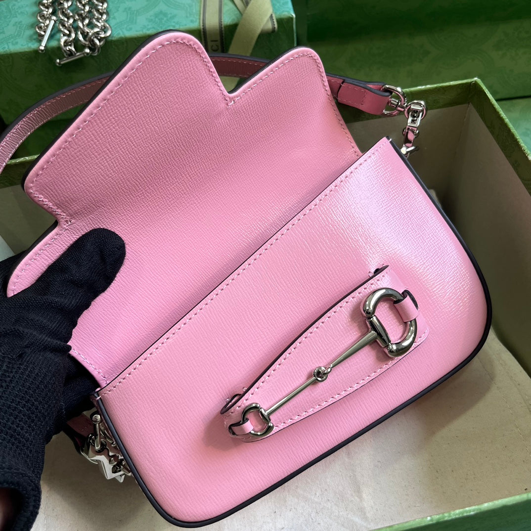 Horsebit 1955 Leather Mini Chain Shoulder Bag