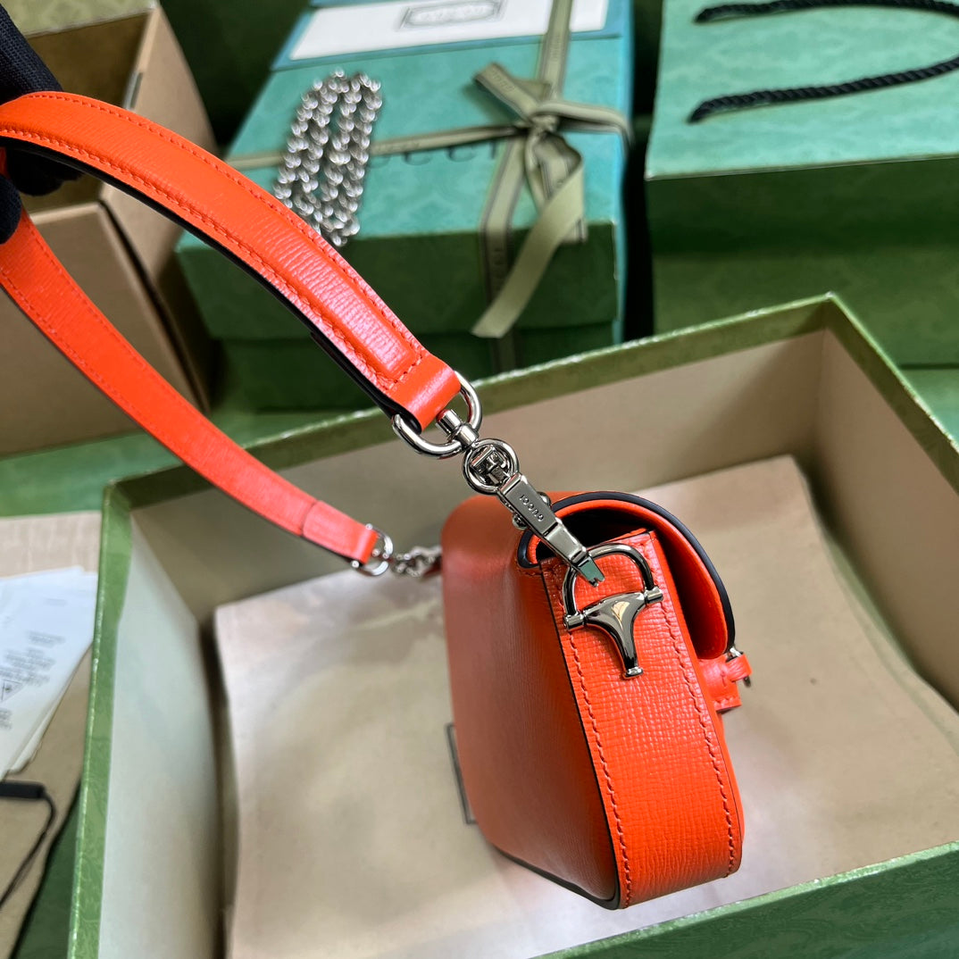 Horsebit 1955 Leather Mini Chain Shoulder Bag