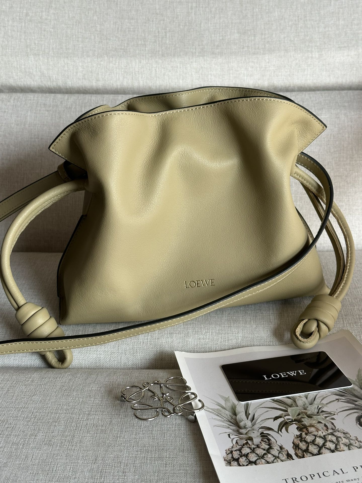 Flamenco Drawstring Shoulder Bag