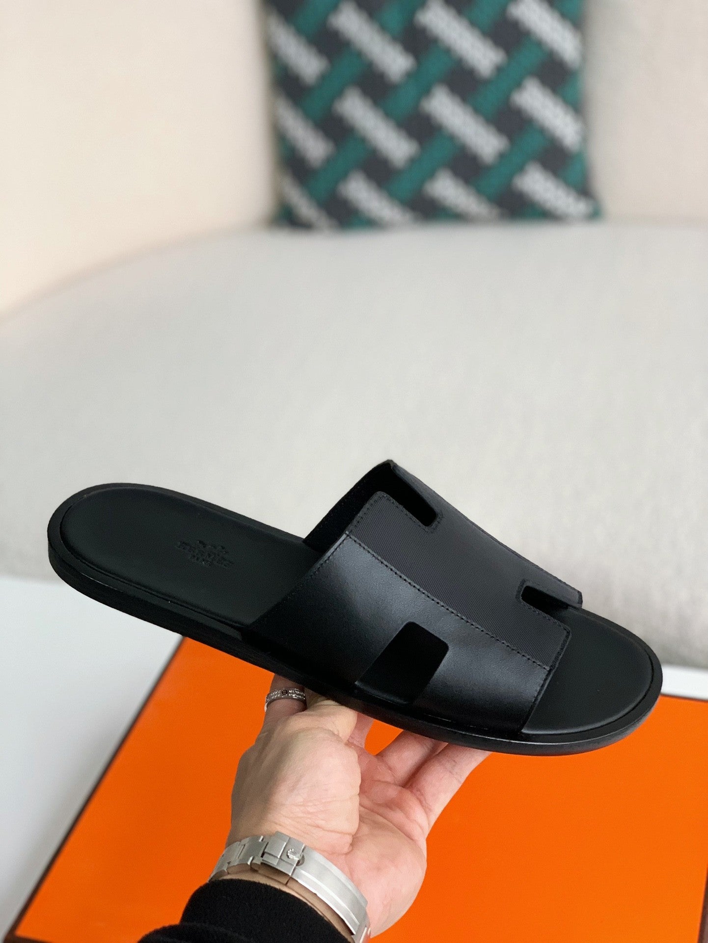 Izmir Leather Sandals – Black Premium Edition