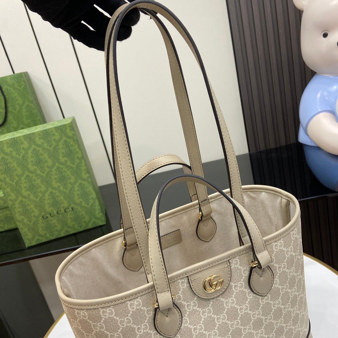 Ophidia Monogram Canvas Top Handle Tote – 31cm