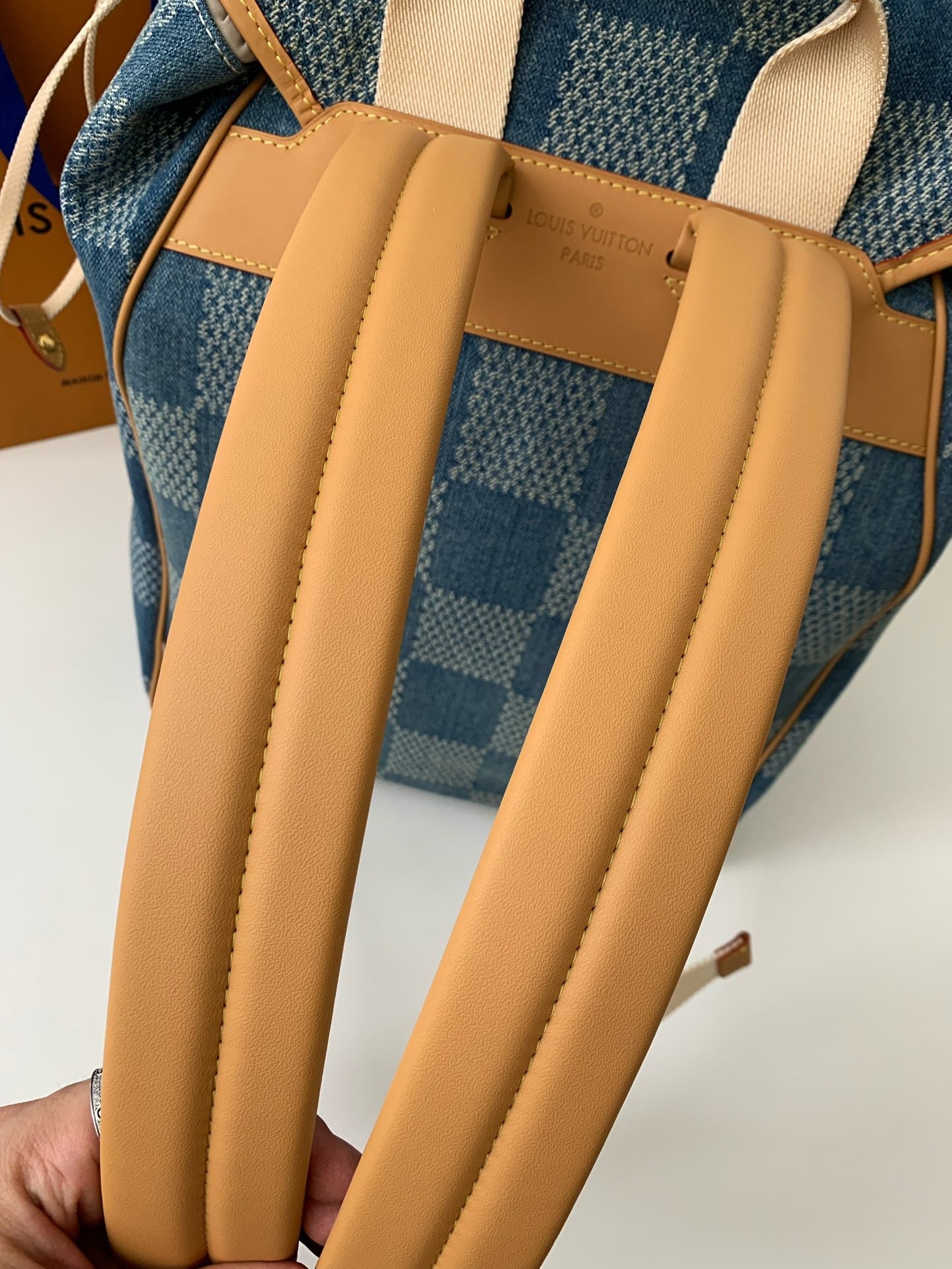 Montsouris-Style Denim Backpack