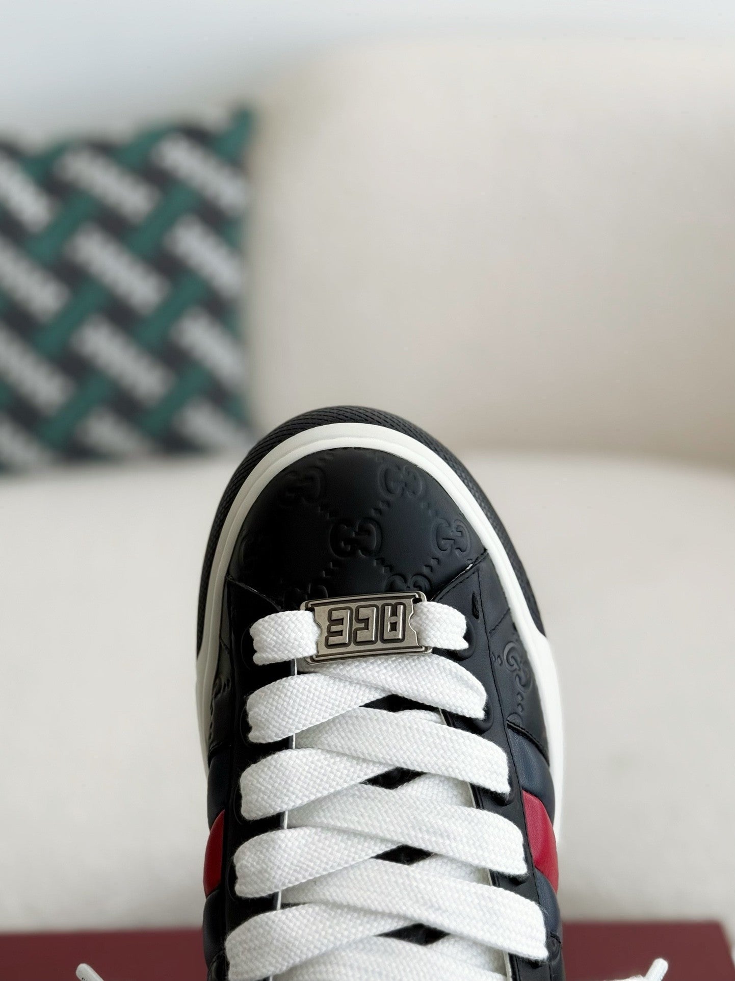 Ace Black Leather Sneakers