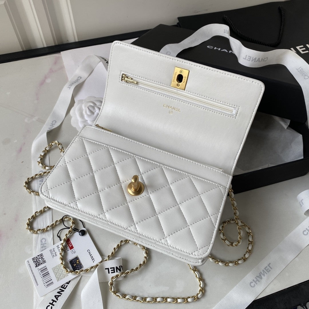 19 Woc Quilted Chain Bag
