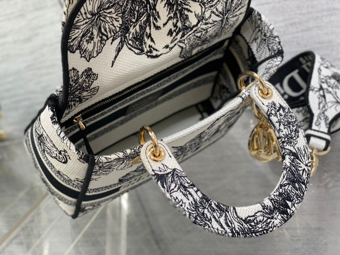 Embroidered Canvas Tote Bag