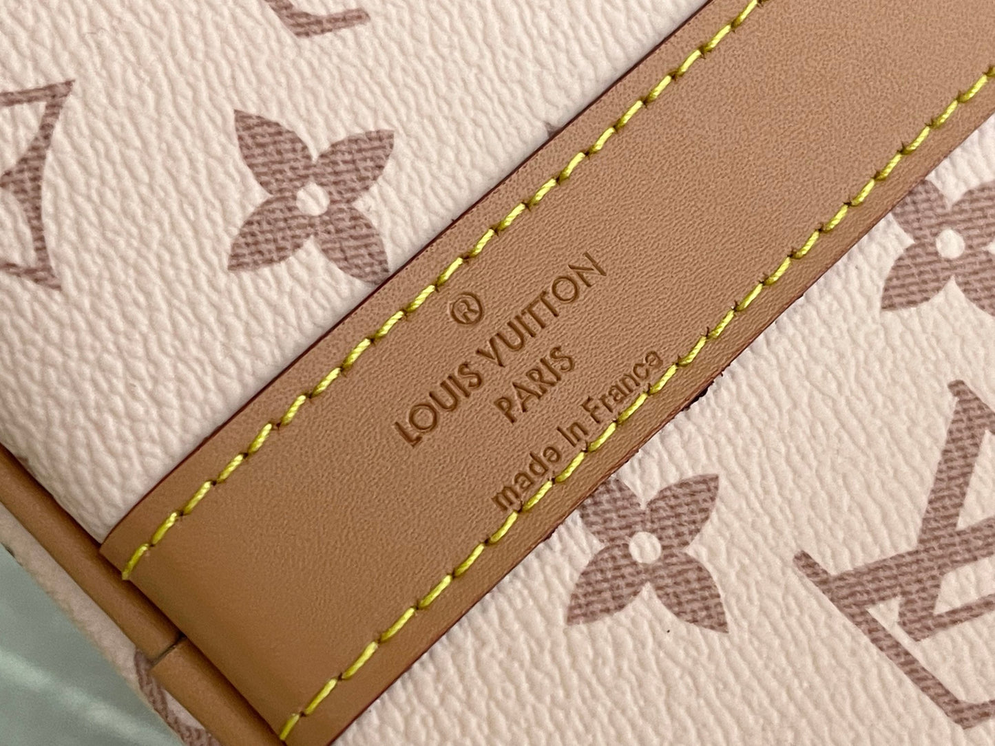 Keepall Bandoulière 50 – Pink Monogram Canvas with Vintage Logo Patch