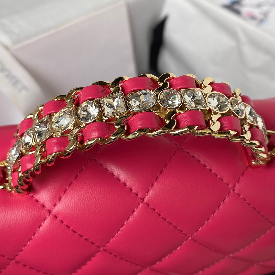 Diamond Handle Flap Bag