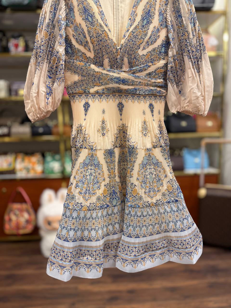 Pleated Mini Dress