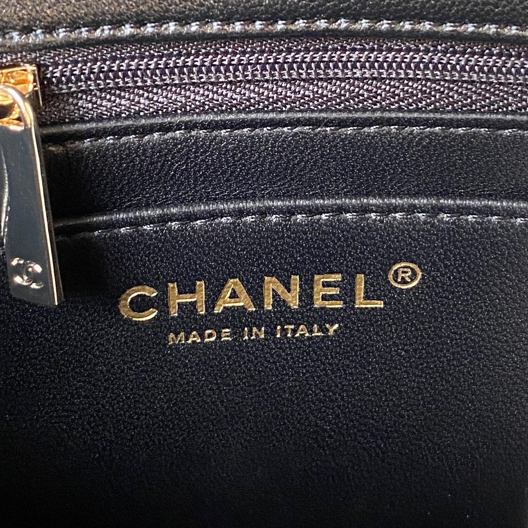 Diamond Handle Flap Bag