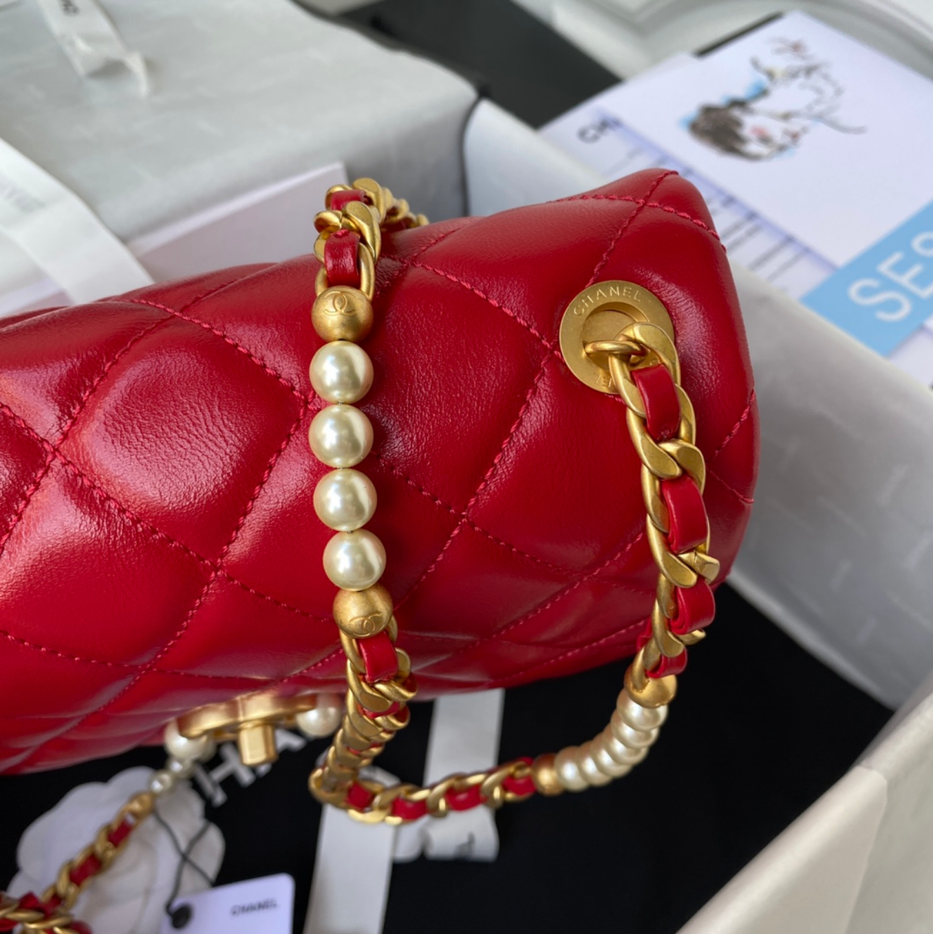 Medium Pearl Strap Bag