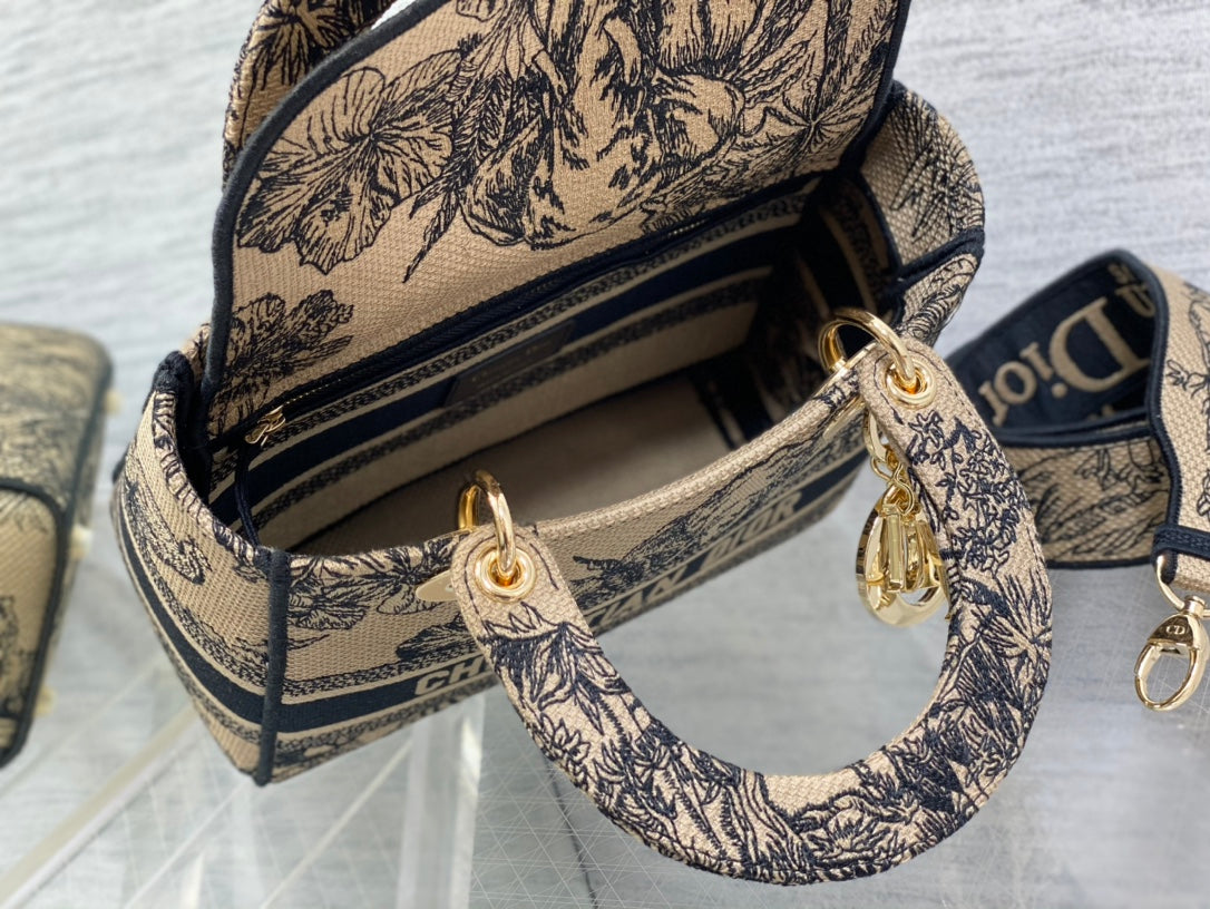 Embroidered Canvas Tote Bag
