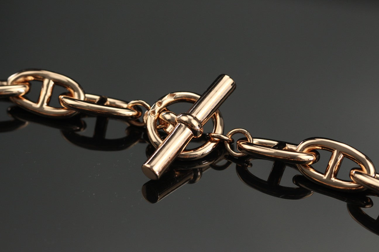Farandole 47cm Chain Necklace – Rose Gold Finish