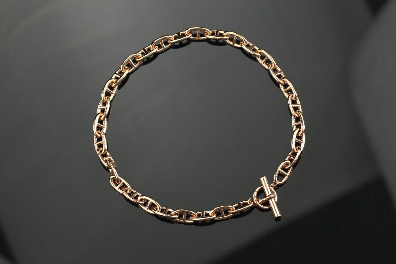 Farandole 47cm Chain Necklace – Rose Gold Finish