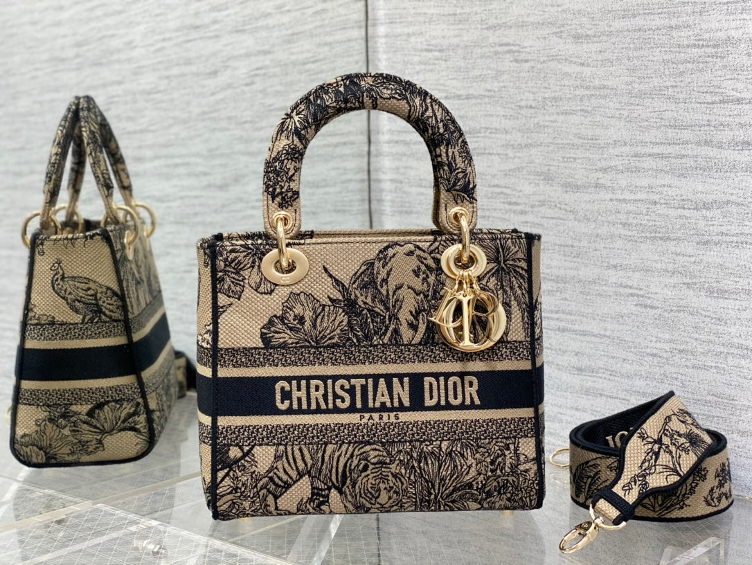Embroidered Canvas Tote Bag