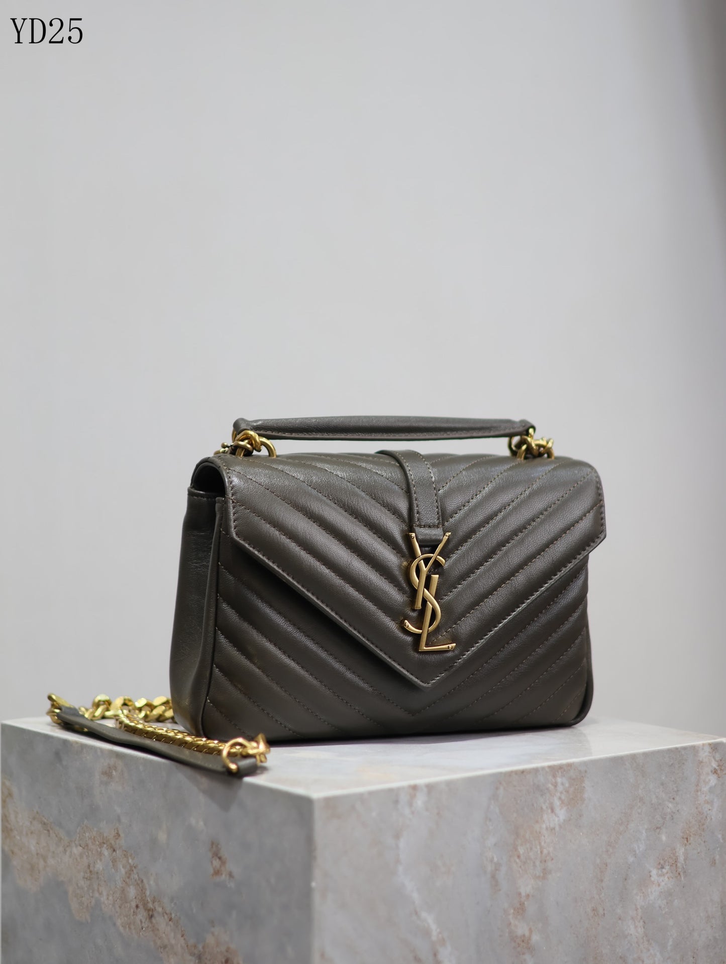 Quilted Leather Collage Bag