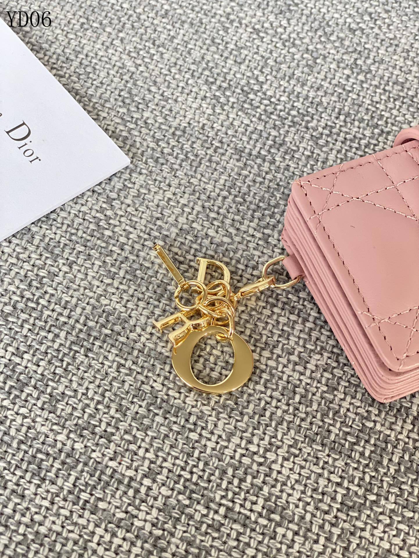 Quilted Leather Compact Wallet