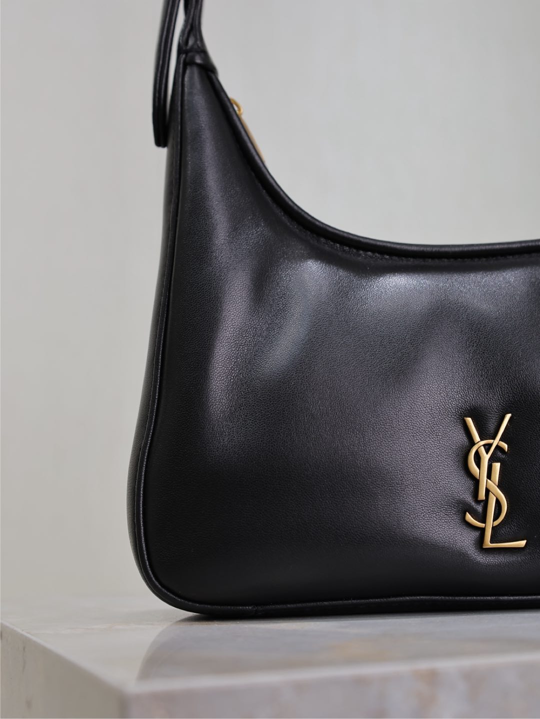 Black Leather Shoulder Bag