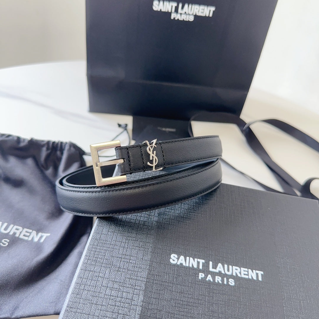 Logo Leather Waist Belt