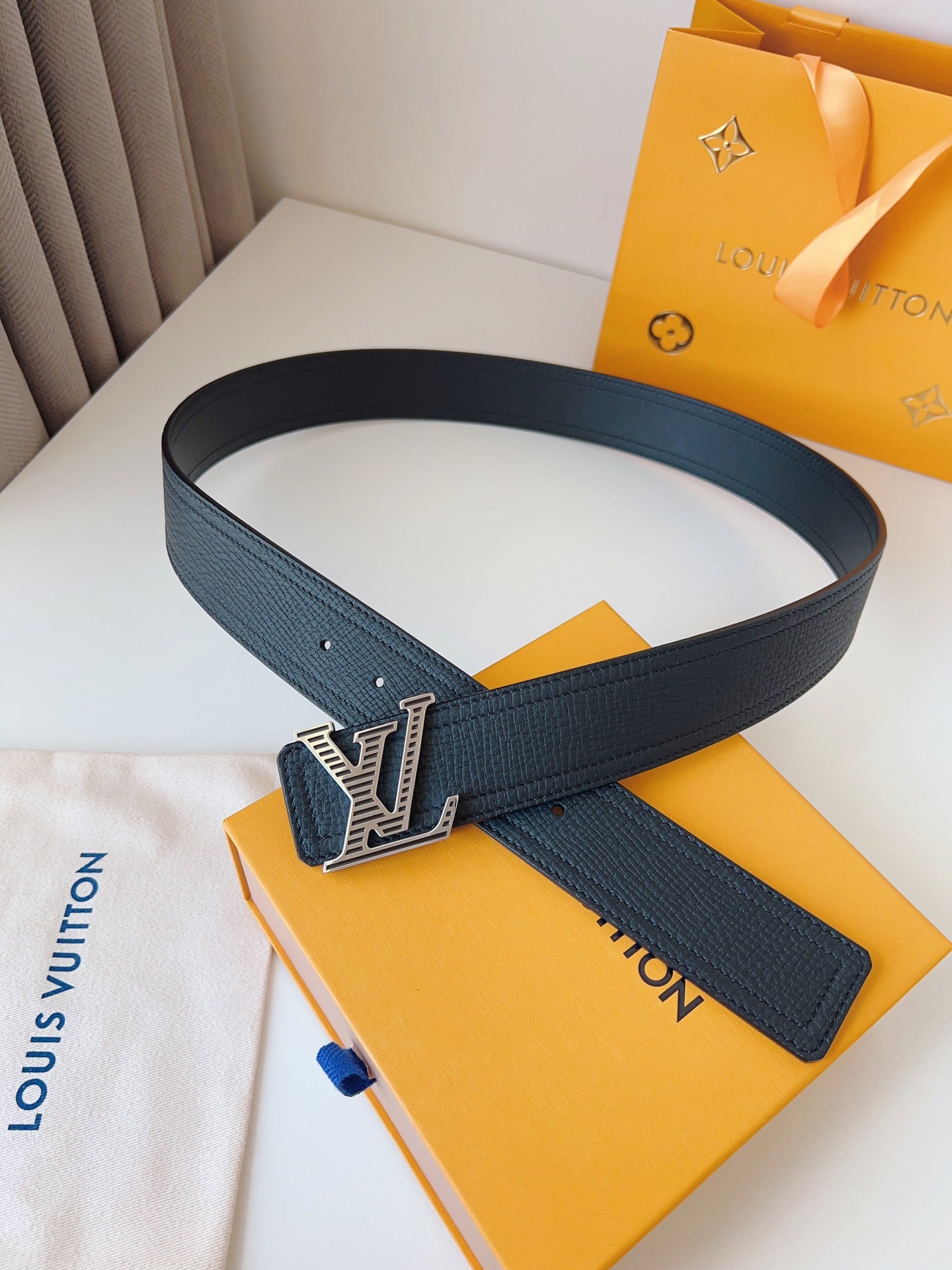 Pebbled Leather Belt