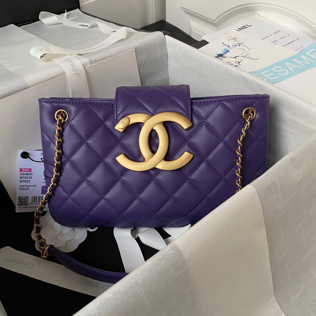 Lambskin Quilted Shoulder Bag