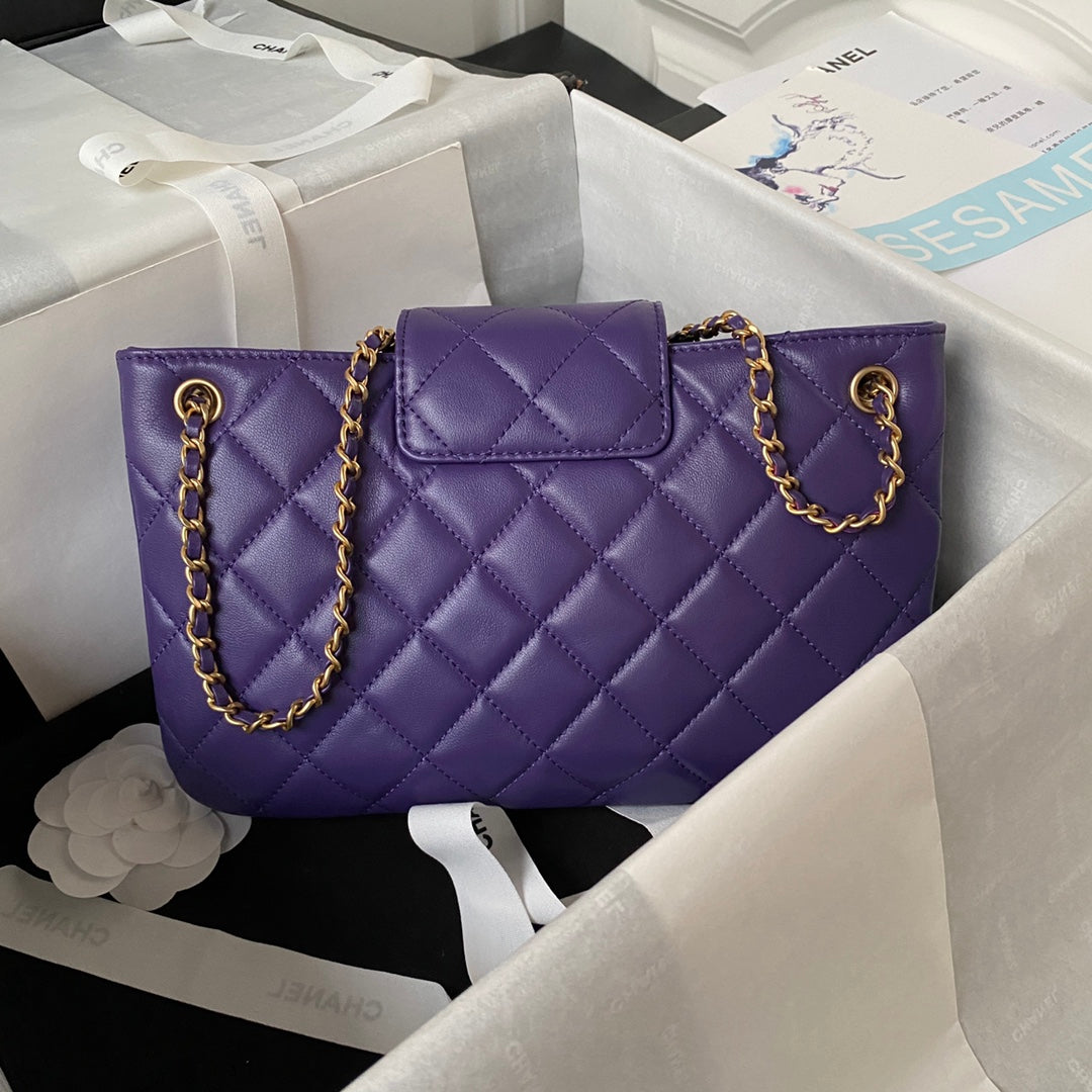 Lambskin Quilted Shoulder Bag