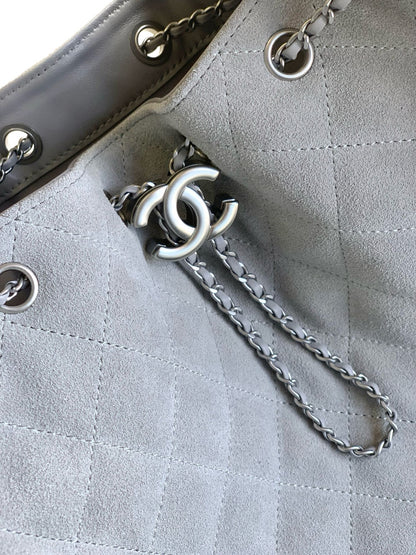 25 Large Suede Bucket Bag