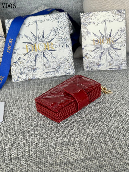 Quilted Leather Compact Wallet