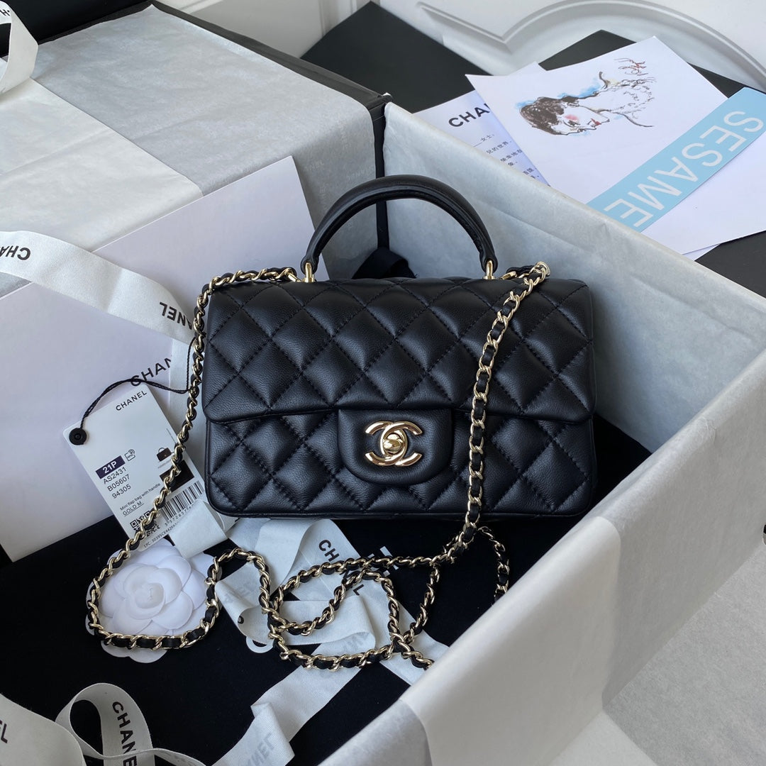 Mini Flap Bag with Handle