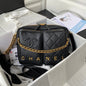 Quilted Dual-Pocket Crossbody Bag