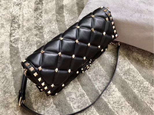 Roman Stud Maxi Quilted Leather Shoulder Bag – Effortless Luxury & Bold Elegance
