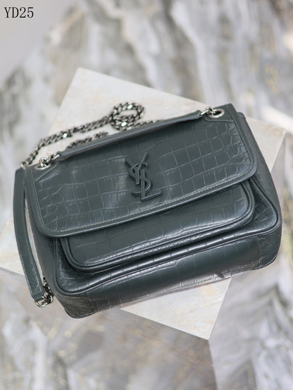 Niki Crocodile Leather Bag