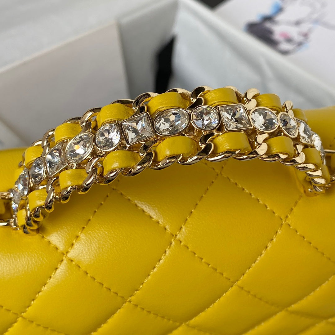 Diamond Handle Flap Bag