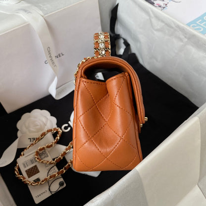 Diamond Handle Flap Bag