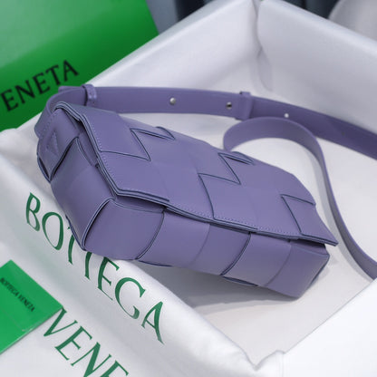 Cassette-Style Woven Shoulder Bag