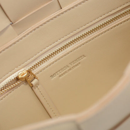 Cassette-Style Woven Shoulder Bag