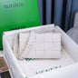 Cassette-Style Woven Shoulder Bag